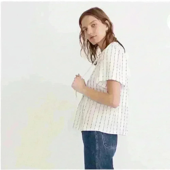 Madewell “Tie-Neck Tunic Top" Women's Size XXS Excellent Condition! - Picture 2 of 10